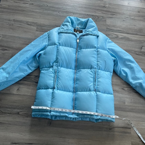 Vintage Light Blue Puffer Jacket - Picture 8 of 16